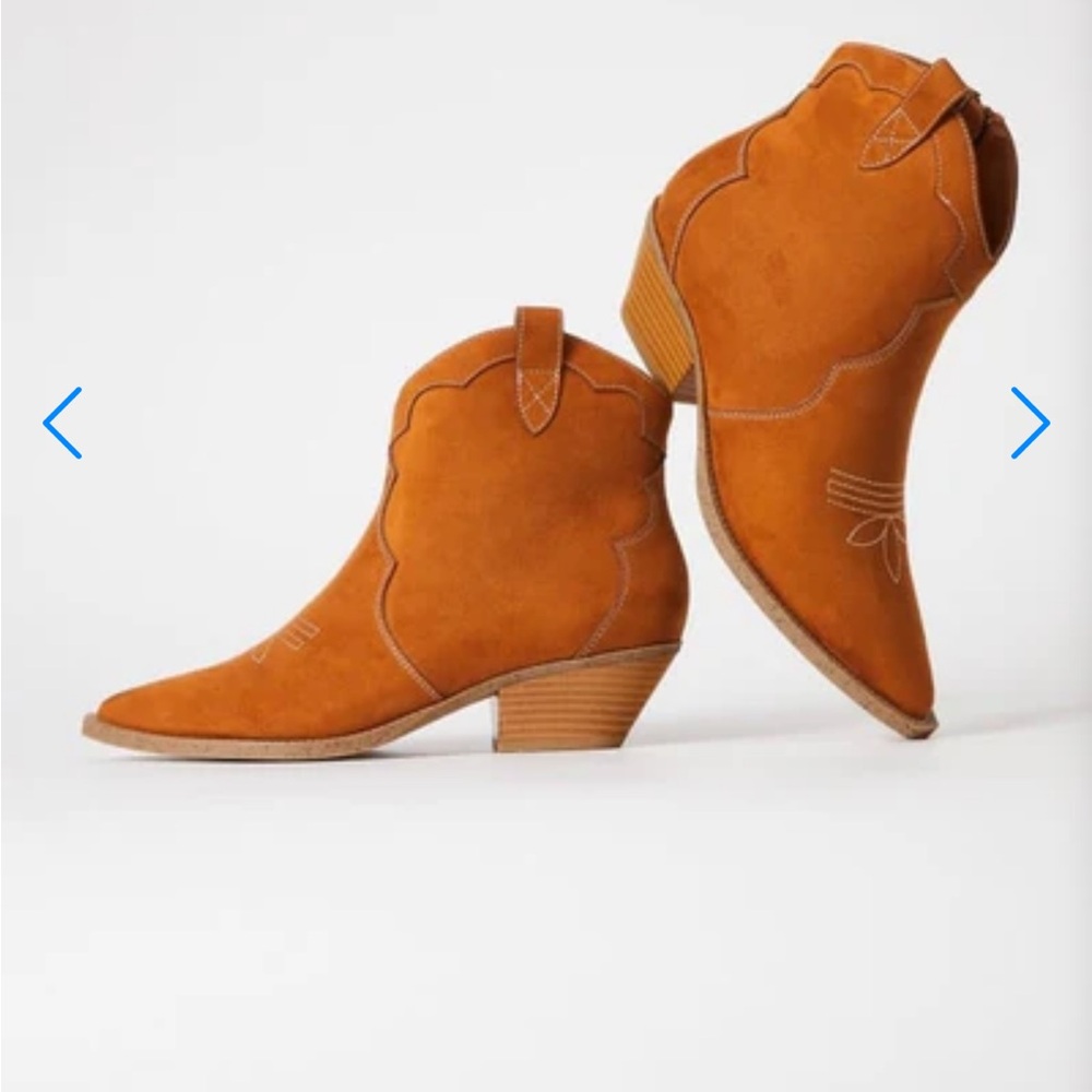 Never worn! Women's Tan Ankle Boots